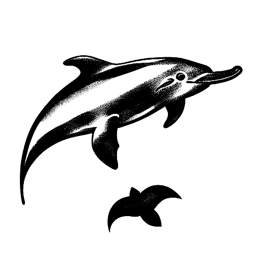 How To Draw A Dolphin Tattoo, Step by Step, Drawing Guide, by Dawn -  DragoArt