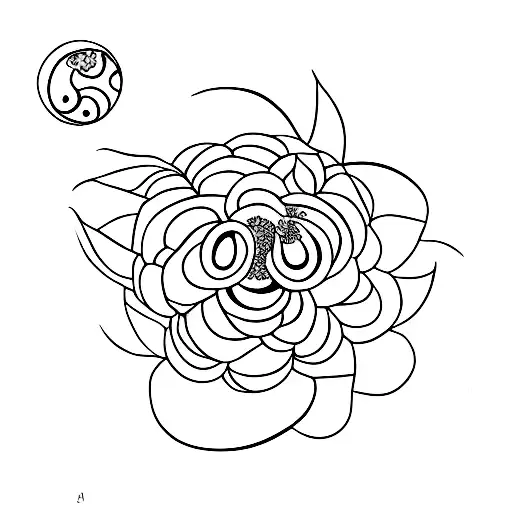 Moonflower tattoo design idea