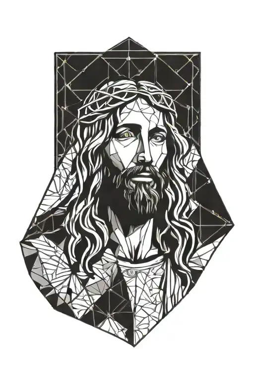 jesus tattoo design idea