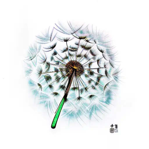 Dandelion tattoo design idea