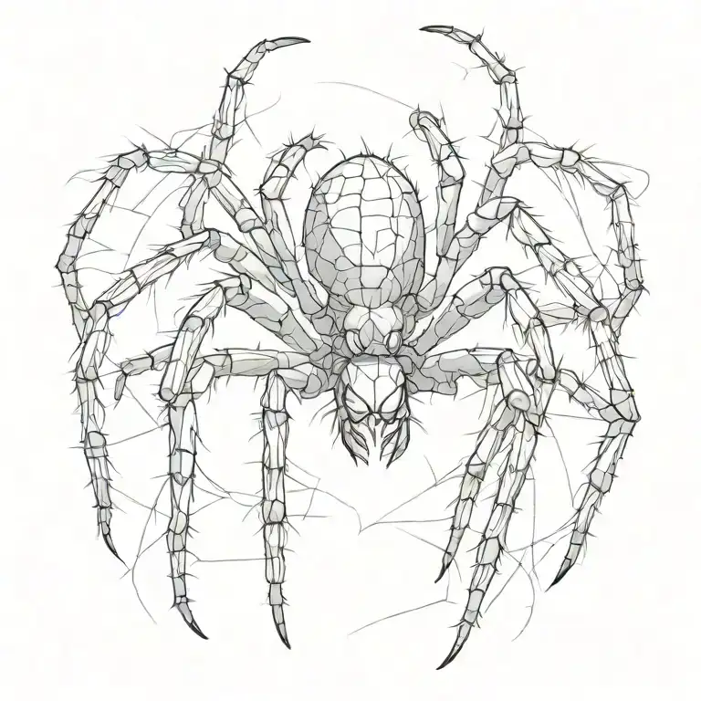 spider tattoo design idea