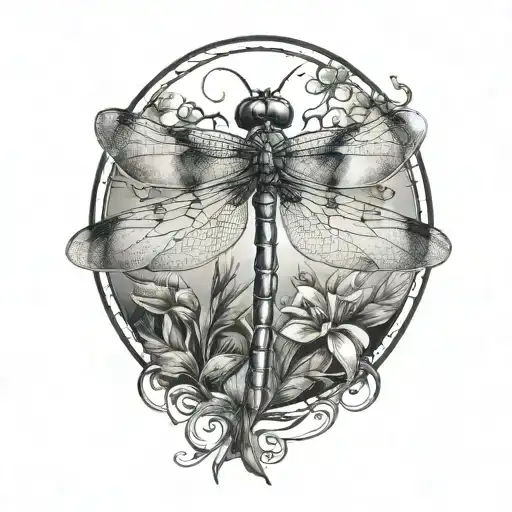 dragonfly tattoo design idea