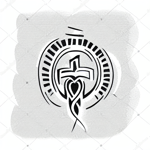 Sacred Heart tattoo design idea