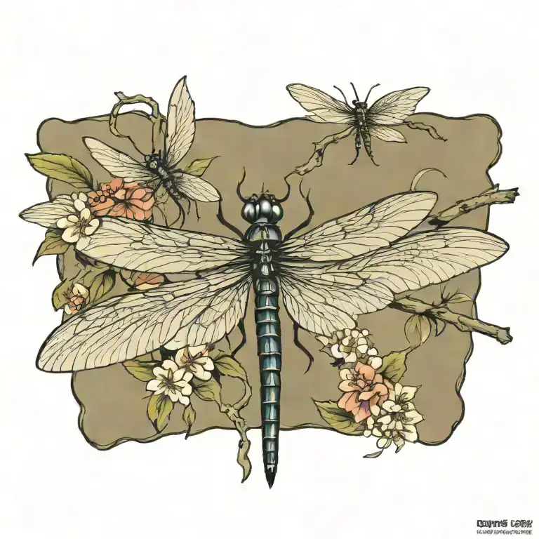 dragonfly tattoo design idea