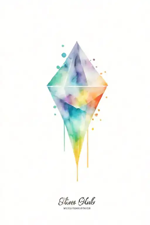 diamond tattoo design idea