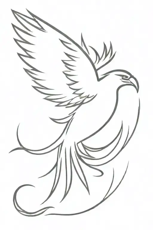 phoenix tattoo design idea