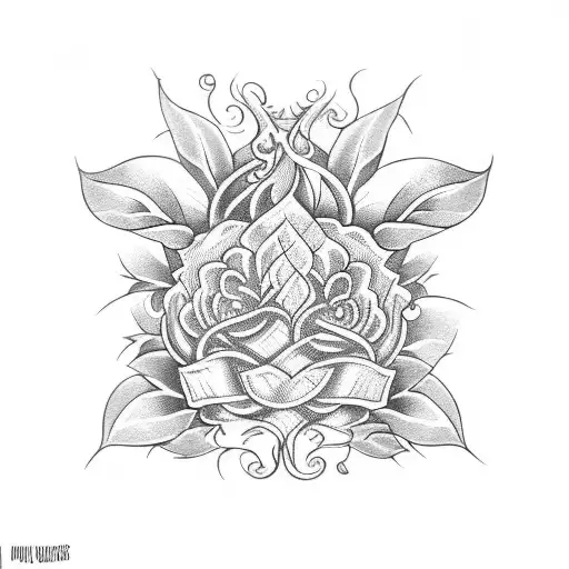 Decorative Stencil Floral Ornament Stock Illustration  Illustration of  bend graceful 71598429