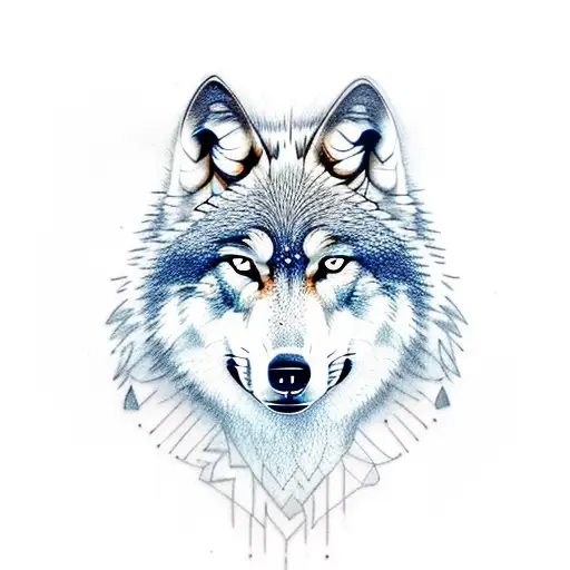 Realism "Wolf" Tattoo Idea - BlackInk AI