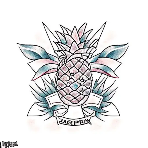 Small Pineapple Semi-Permanent Tattoo - Set of 2 – Tatteco