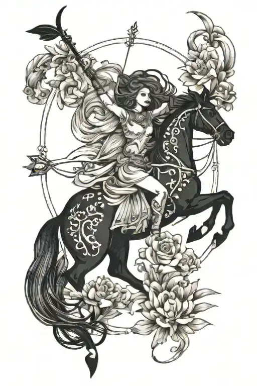 sagittarius tattoo design idea