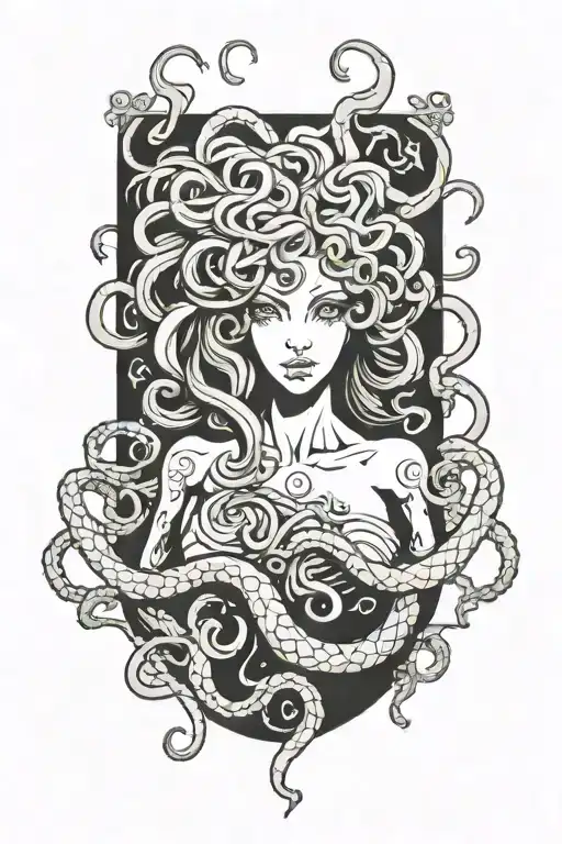 medusa tattoo design idea