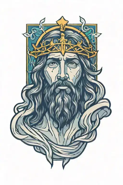 jesus tattoo design idea