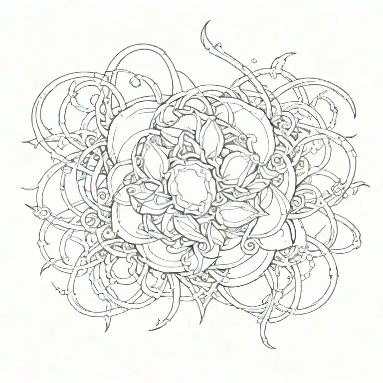 blackout tattoo design idea