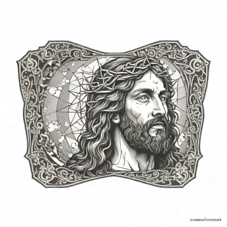 jesus tattoo design idea