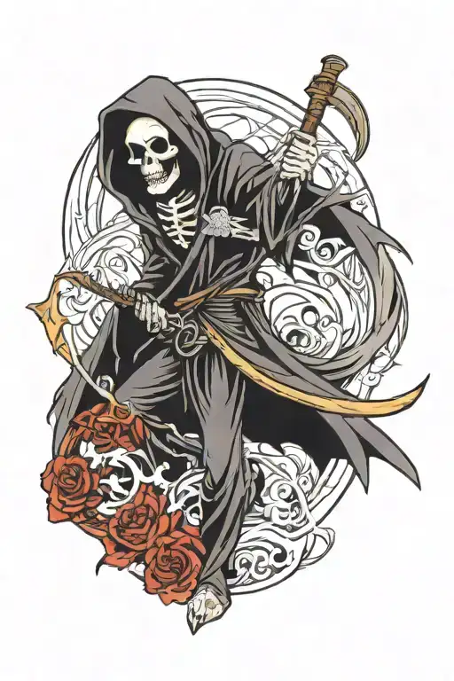 grim-reaper tattoo design idea