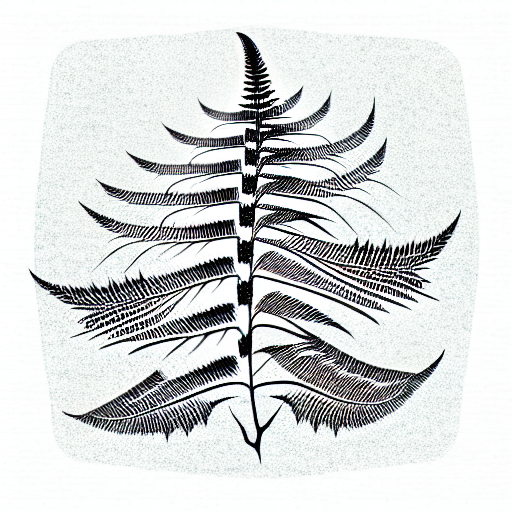 Fern Tree tattoo design idea