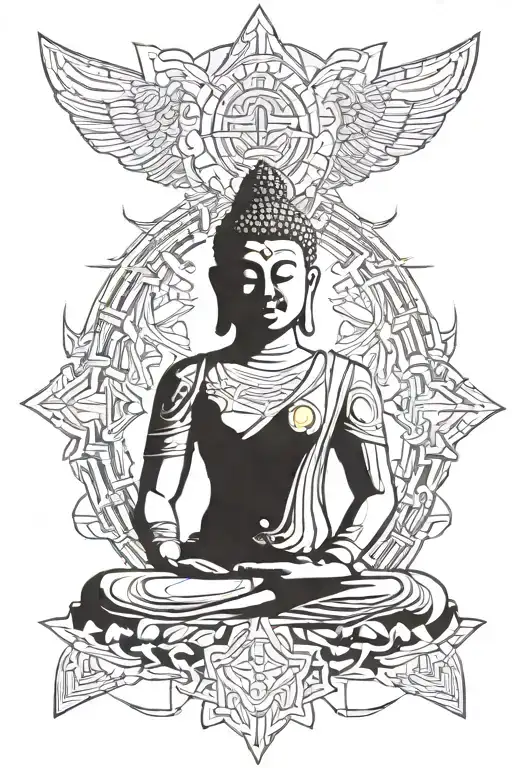 buddha tattoo design idea