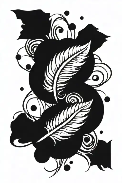 feather tattoo design idea