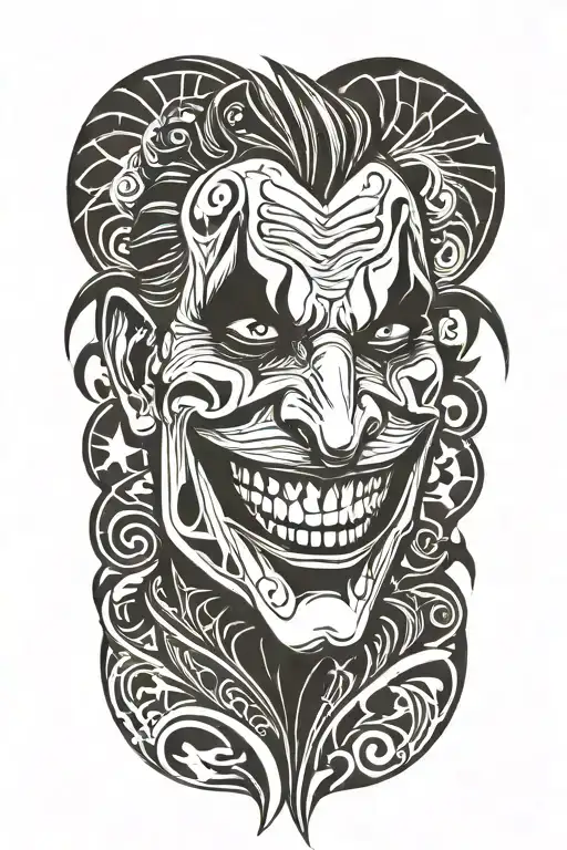 joker tattoo design idea