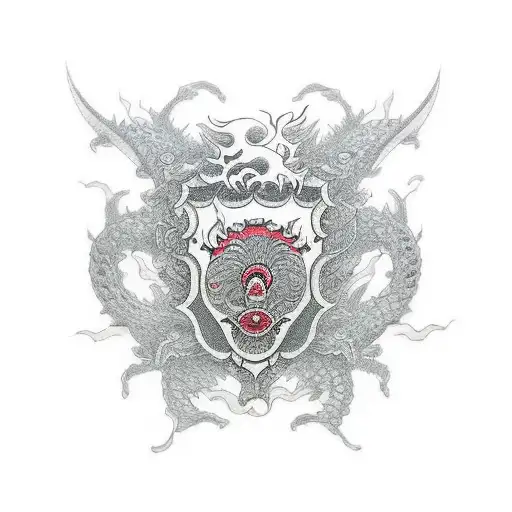 Shield tattoo design idea