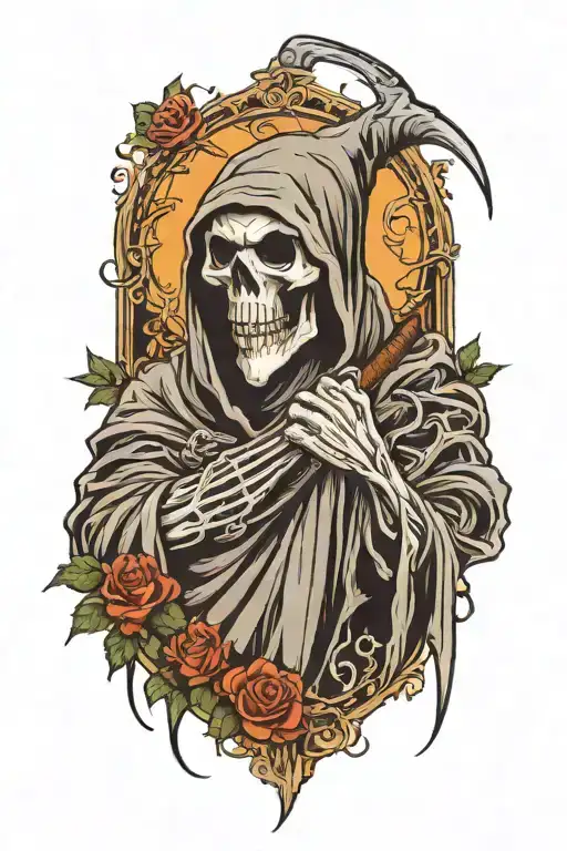 grim-reaper tattoo design idea