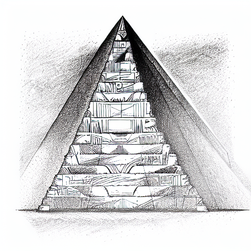 pyramid tattoo design idea