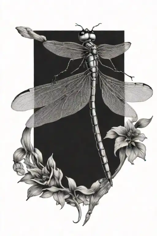 dragonfly tattoo design idea
