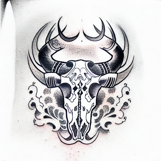 101 Best Cow Skull Tattoo Ideas Youll Have To See To Believe  Outsons