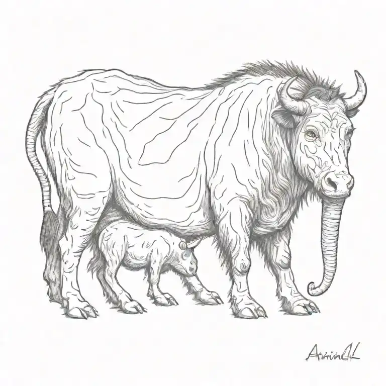 animal tattoo design idea