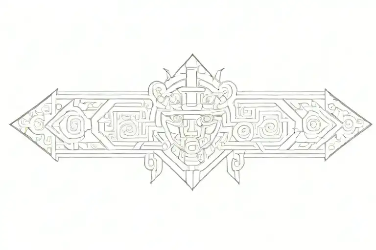 aztec tattoo design idea