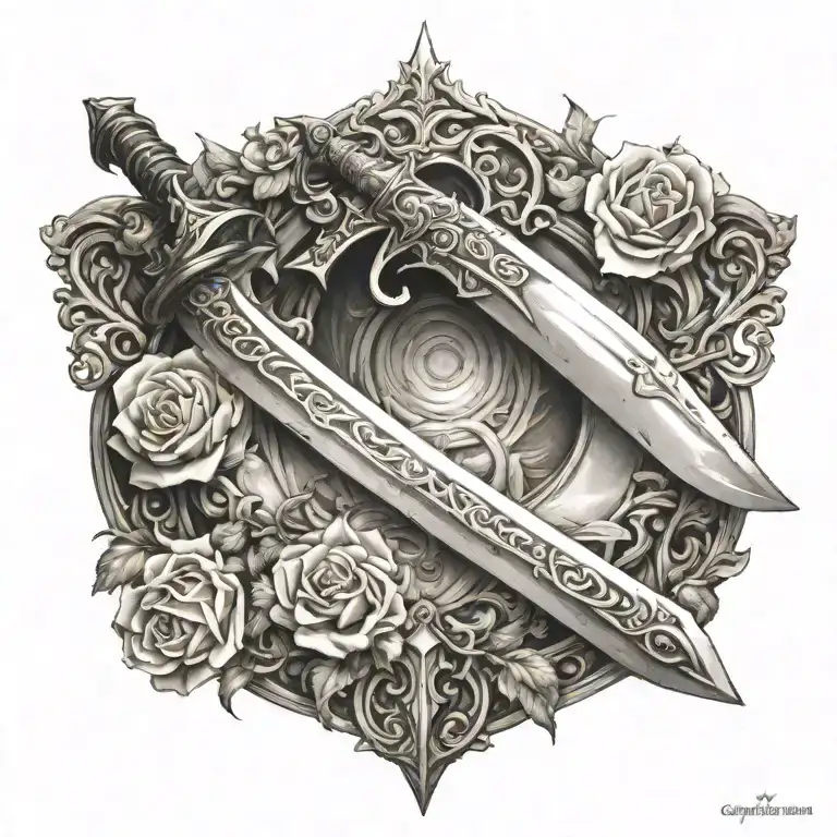 sword tattoo design idea