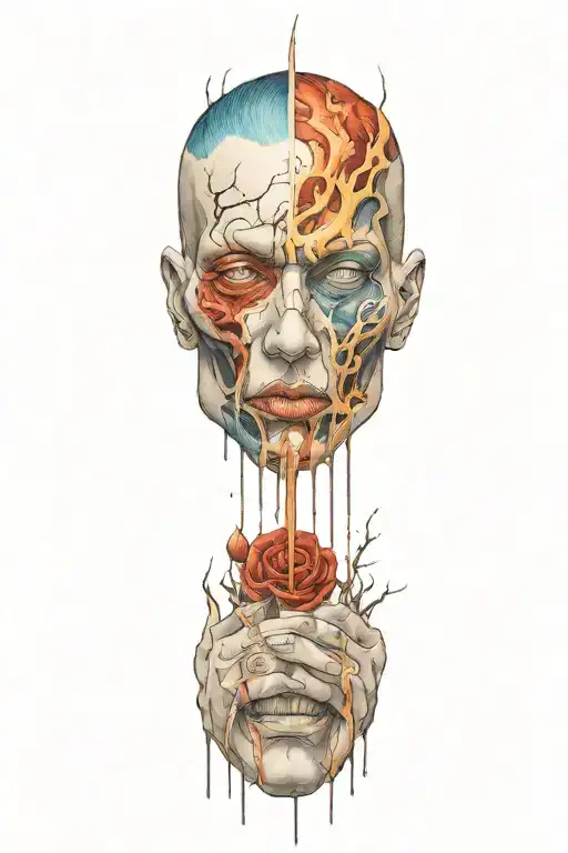 pain tattoo design idea