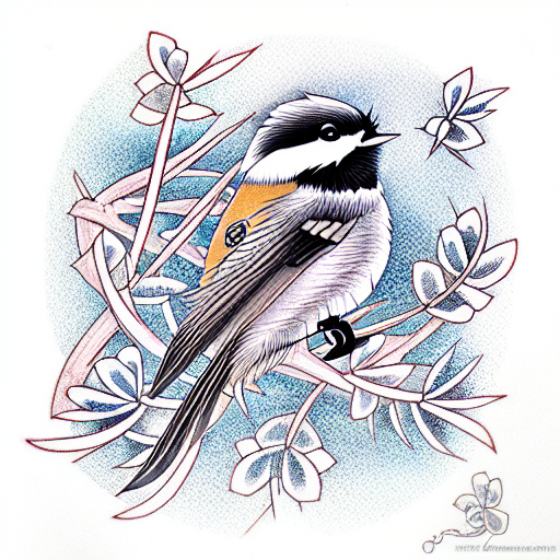 Chickadee tattoo design idea