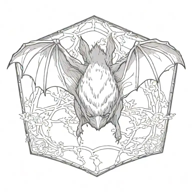 bat tattoo design idea