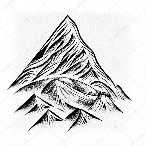 Mountain Scene tattoo design idea