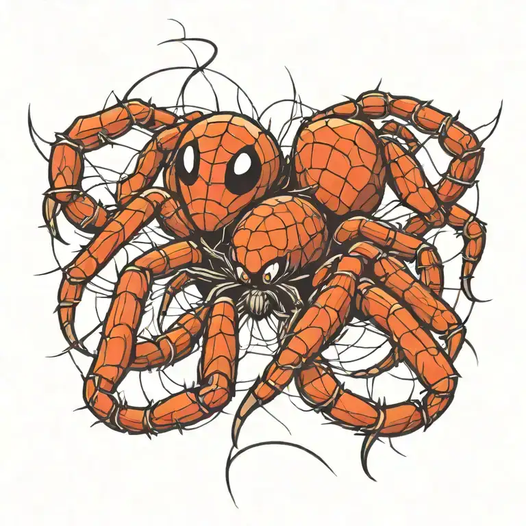 spider tattoo design idea