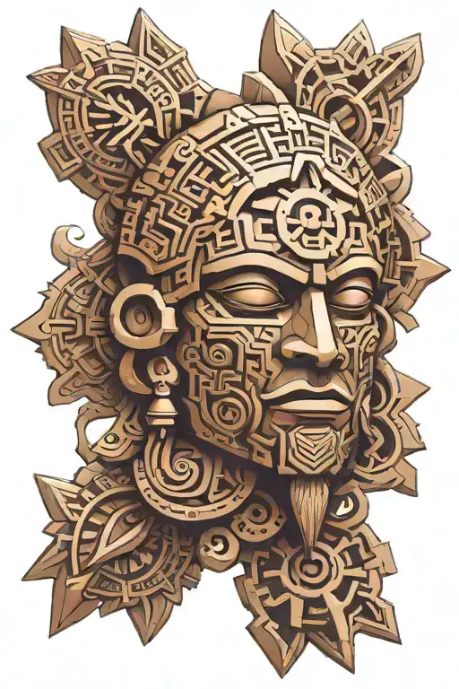aztec tattoo design idea