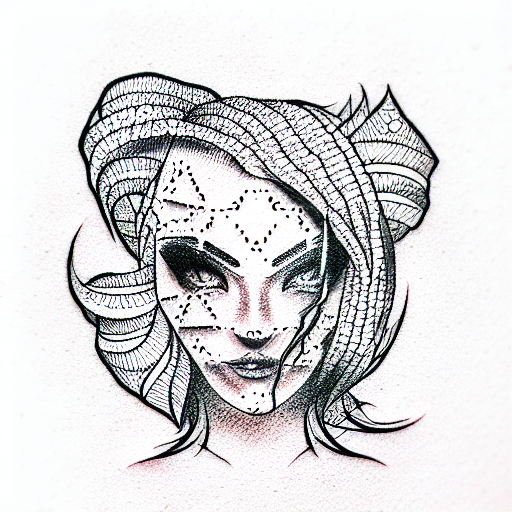 Ryan Mishka Lego head tattoo design idea