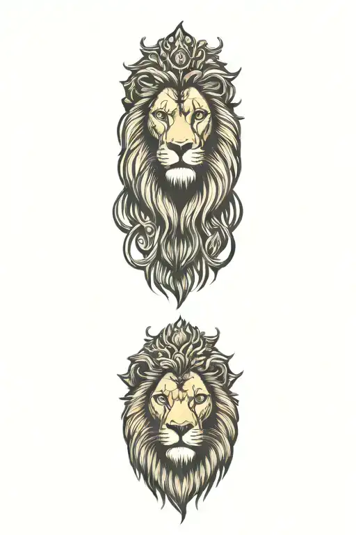 lion tattoo design idea