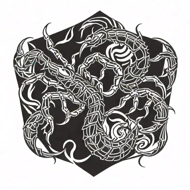 scorpion tattoo design idea