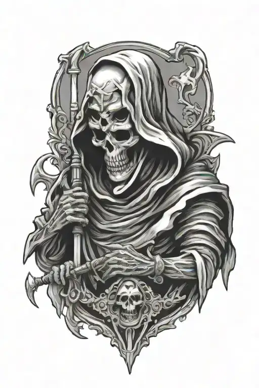 grim-reaper tattoo design idea