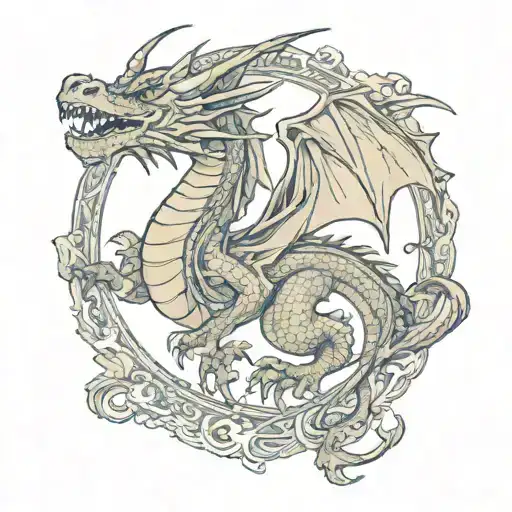 dragon tattoo design idea