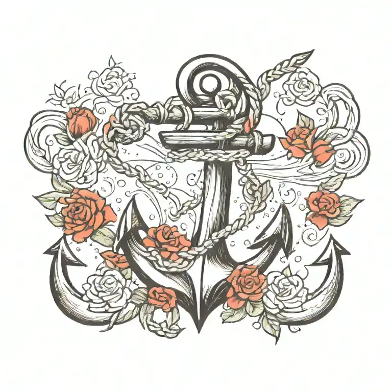 anchor tattoo design idea