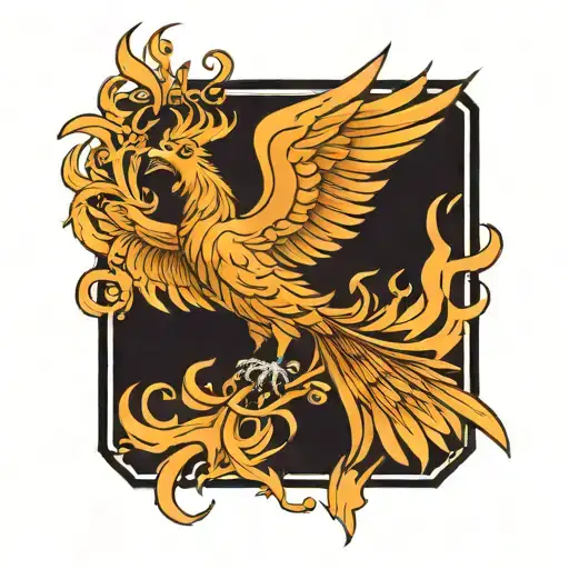 phoenix tattoo design idea