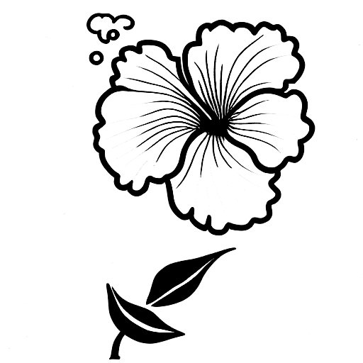 Hibiscus tattoo design idea