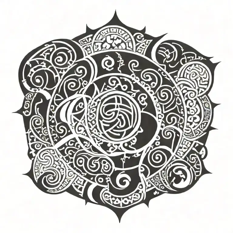 arabic tattoo design idea