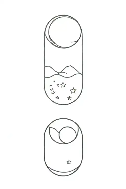 moon tattoo design idea