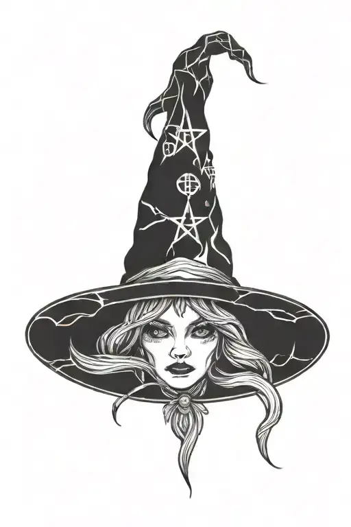 witchy tattoo design idea