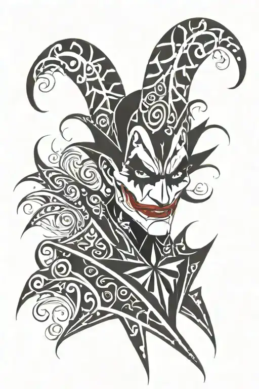 joker tattoo design idea