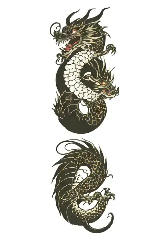 dragon tattoo design idea